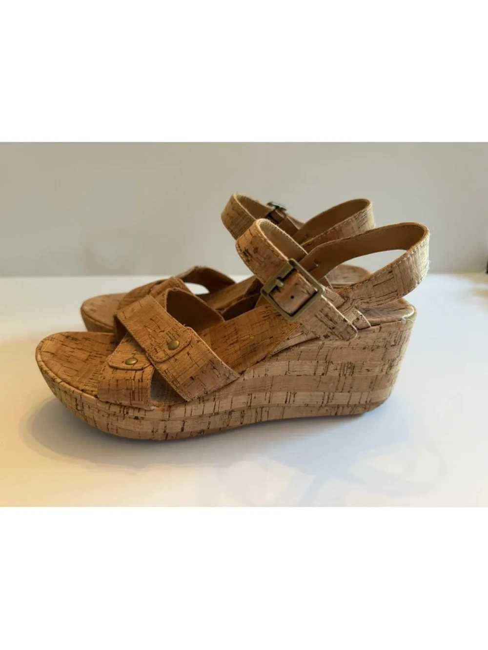 Kork-Ease Women's Denica II Wedge Heeled Sandal In Tan Size 8